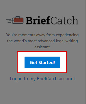 Creating an Account in BriefCatch 3